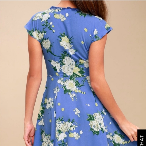 Free People Alora Floral Mini Dress size 2 - Picture 2 of 9